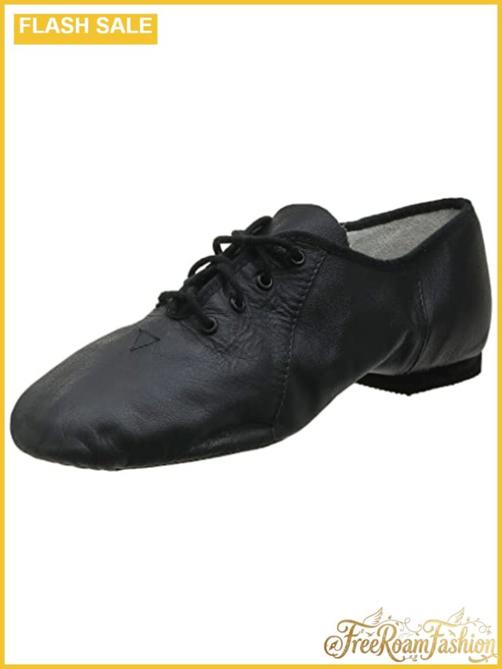 Split Sole Leather Jazz Dance Shoes Lace Up Flexible